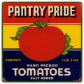 Vintage-Retro Pantry Tomatoes Metal-Tin Sign