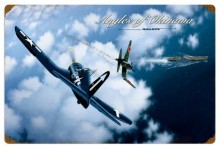 Retro Angels of Okinawa 24 x 16 Inches Tin Sign