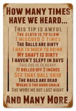Vintage-Retro Excuse Metal-Tin Sign