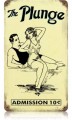 Vintage-Retro The Plunge Metal-Tin Sign
