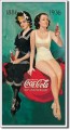 Vintage COKE- 50th Anniversary Bathers Metal Sign