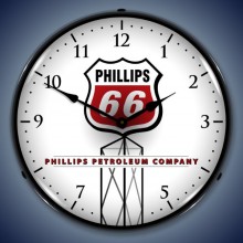Vintage-Retro  Phillips 66 Lighted Wall Clock