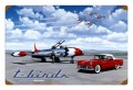Vintage T Birds 18 x 12 Inches Metal Sign