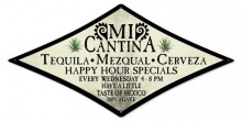Vintage-Retro Mi Cantina Diamond Metal-Tin Sign