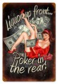 Vintage-Retro Poker In The Rear Metal-Tin Sign