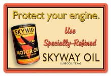 Vintage-Retro Skyway Oil Metal-Tin Sign