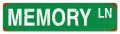 Vintage-Retro Memory Lane Metal-Tin Sign