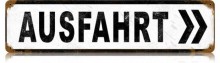Vintage-Retro Ausfahrt Metal-Tin Sign