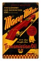Retro Many Miles Oil Metal Sign