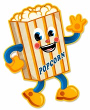 Vintage-Retro Popcorn Tin-Metal Sign