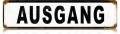 Vintage-Retro Ausgang Metal-Tin Sign
