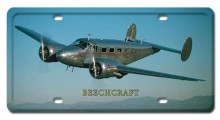 Vintage-Retro BEECHCRAFT License Plate
