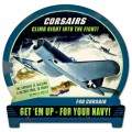 Vintage-Retro Corsairs Climb Round Banner Metal-Tin Sign