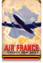 Vintage-Retro Air France Metal-Tin Sign