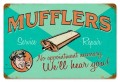 Vintage-Retro Muffler Service Metal-Tin Sign