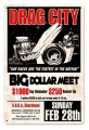 Vintage-Retro Drag City Metal-Tin Sign