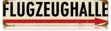 Vintage-Retro Flugzeughalle Metal-Tin Sign