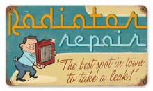 Vintage-Retro Radiator Repair Metal-Tin Sign