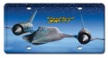 Vintage-Retro BlackBird SR-71 License Plate
