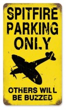 Vintage-Retro Spitfire Parking Metal-Tin Sign