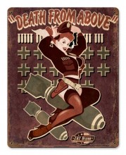 Vintage-Retro Death from Above Metal-Tin Sign