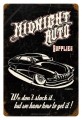 Vintage-Retro Midnight Auto Metal-Tin Sign