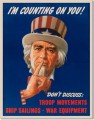 Retro  Uncle Sam - Don't Discuss Tin Sign