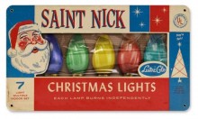 Vintage-Retro St Nick Lights Metal-Tin Sign