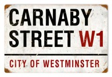 Vintage-Retro Carnaby Street Metal-Tin Sign