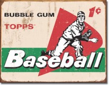 Vintage Topps -1958 Baseball Cards Tin Sign