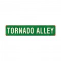 Retro Tornado Alley Tin Sign 28 x 6 Inches