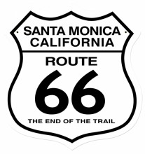 Vintage-Retro Santa Monica Metal-Tin Sign