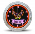 Retro Live to Ride Neon Clock