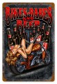 Vintage-Retro Bikes Babes Beer Metal-Tin Sign
