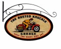 Retro Rider Double Sided Oval Metal Sign