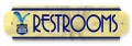 Vintage-Retro Richfield Restrooms Door Push