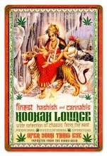 Vintage-Retro Hookah Lounge Metal-Tin Sign