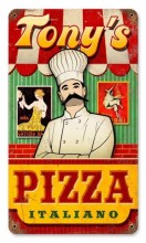 Vintage-Retro Pizza Metal-Tin Sign - Personalized