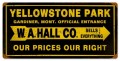 Vintage-Retro Yellowstone Park Metal-Tin Sign