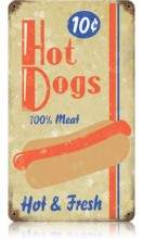 Vintage-Retro Hot Dogs Metal-Tin Sign 9