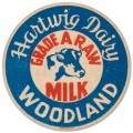 Vintage-Retro Grade A Milk Round Metal-Tin Sign