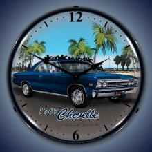 Vintage-Retro  1967 Chevelle Lighted Wall Clock