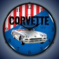 Vintage-Retro  1958 Corvette Lighted Wall Clock