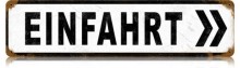 Vintage-Retro Einfahrt Metal-Tin Sign