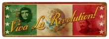 Vintage-Retro Viva La Revolution Metal-Tin Sign