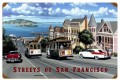 Retro San Francisco Streets Tin Sign 24 x 16 Inches