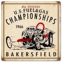 Vintage-Retro US Fuel Gas Metal-Tin Sign