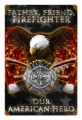 Retro Firefighter Metal Sign
