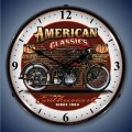 Vintage-Retro  American Classic Bike Lighted Wall Clock