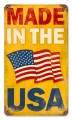 Vintage-Retro Made in the USA Metal-Tin Sign 3